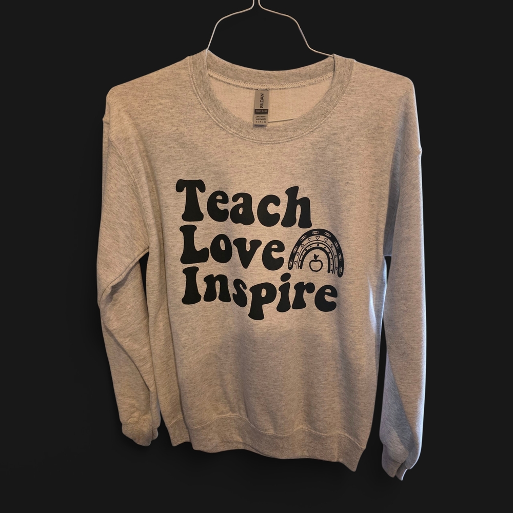 Teacher Unisex Small Gray Sweatshirt Nwot